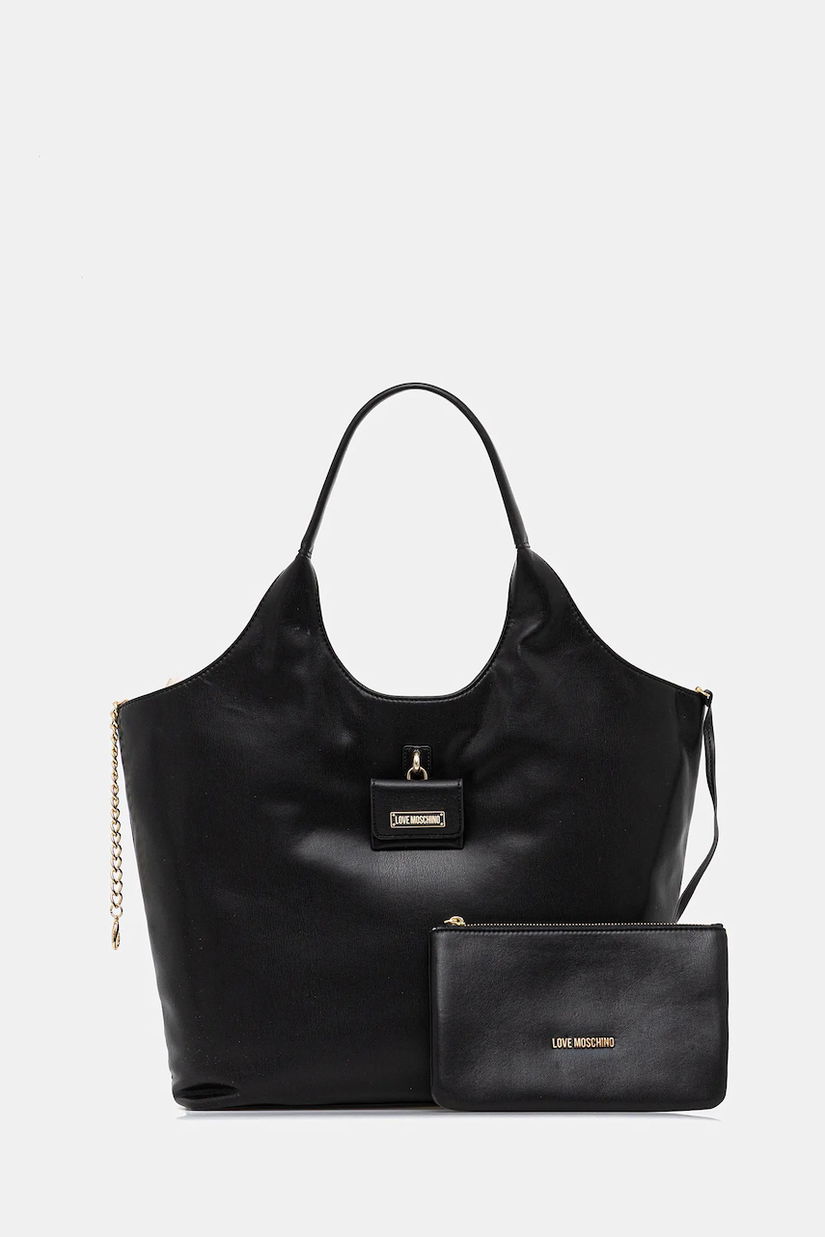 Love Moschino poșetă culoarea negru, JC4392PP0NKN0000