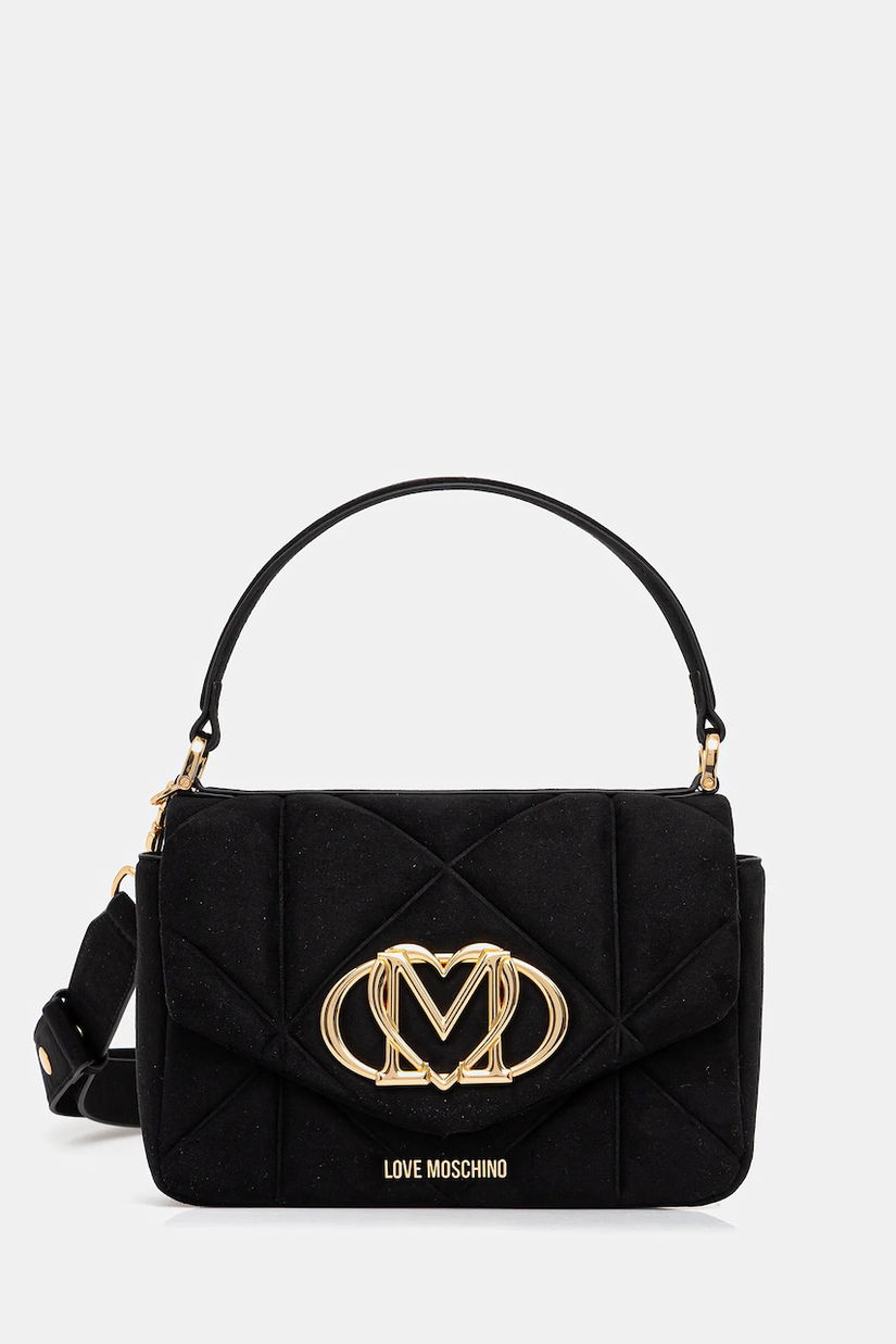 Love Moschino poșetă culoarea negru, JC4317PP0NKE0000