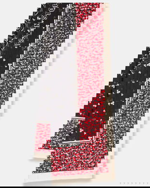 Marc O'Polo șal culoarea roșu, cu imprimeu, 600819502041