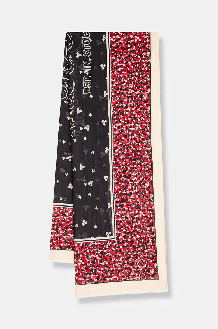 Marc O'Polo șal culoarea roșu, cu imprimeu, 600819502041