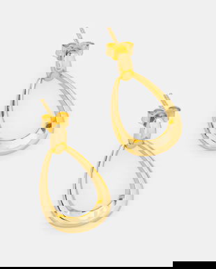 Answear.LAB cercei din argint placați cu aur