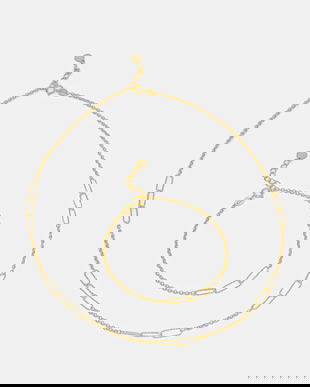 Answear.LAB colier si bratara din argint placat cu aur