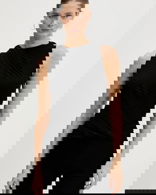 Rick Owens Lilies bluză din cașmir Luna culoarea negru, uni, LI02E3109.JBWS