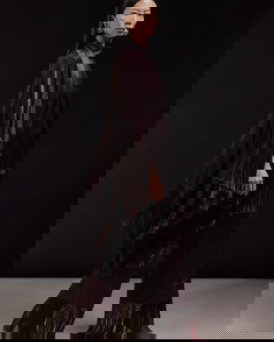 Answear.LAB pantaloni culoarea maro, lat, high waist