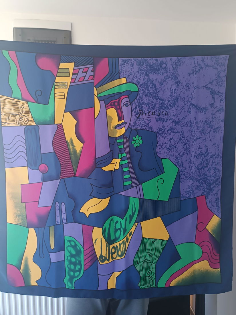 Eșarfă Picasso din mătase naturală