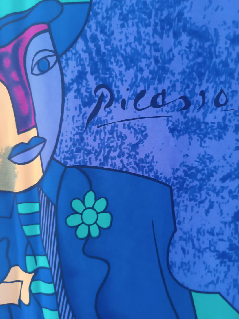 Eșarfă Picasso din mătase naturală