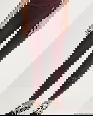 Asics colanți ASICS LOGO culoarea violet, cu imprimeu, 2032C943.600