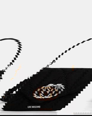 Love Moschino poșetă culoarea negru, JC4317PP0NKE0000