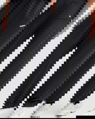 Barrow pantaloni de trening din bumbac culoarea gri, cu imprimeu, F5BWUAFP071