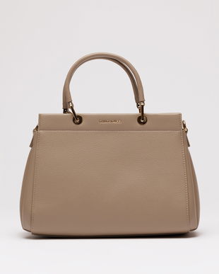 Geanta office beige din piele ecologica