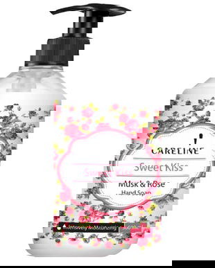 Sapun Lichid pentru Maini - Careline Sweet Kiss Musk & Rose Hand Soap, 500 ml
