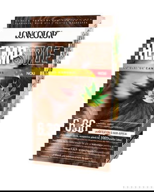 Vopsea Permanenta pentru Par cu Amoniac - Loncolor HempStyle, nuanta 6.38 Caramel Sarat, 1 pachet