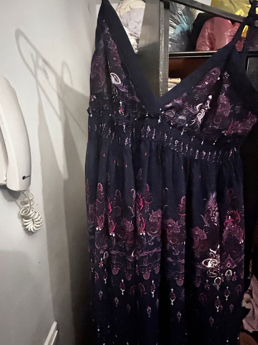 Rochie lunga bleumarin