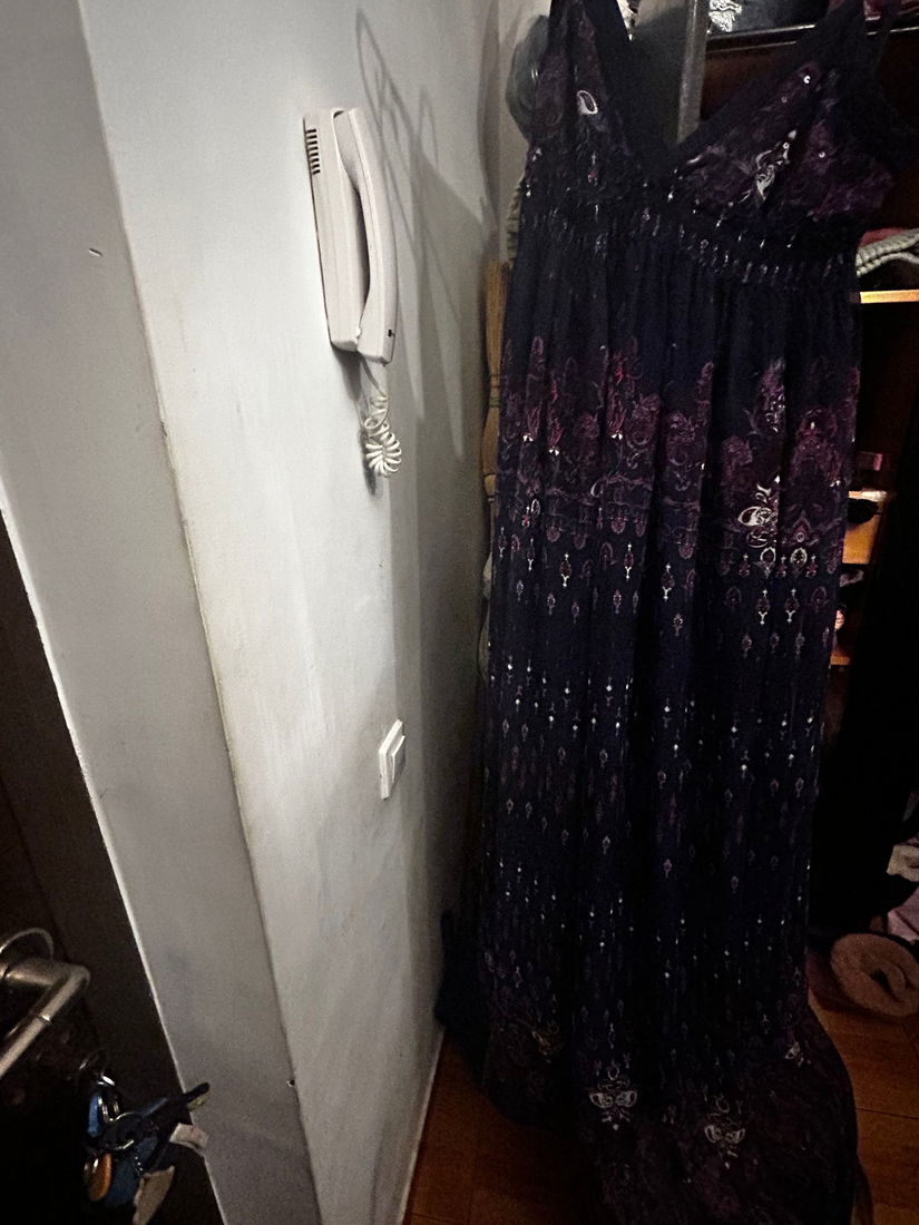 Rochie lunga bleumarin