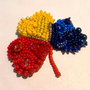 Broșă Trifoi tricolor
