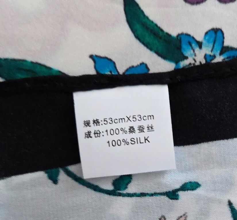 Esarfa din matasr naturala noua