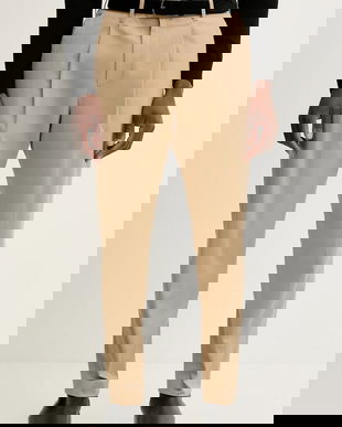 Paul Smith pantaloni bărbați, culoarea bej, mulata, M1R-408Z-P01934