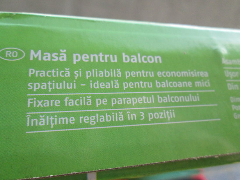 masa rabatabila noua balcon