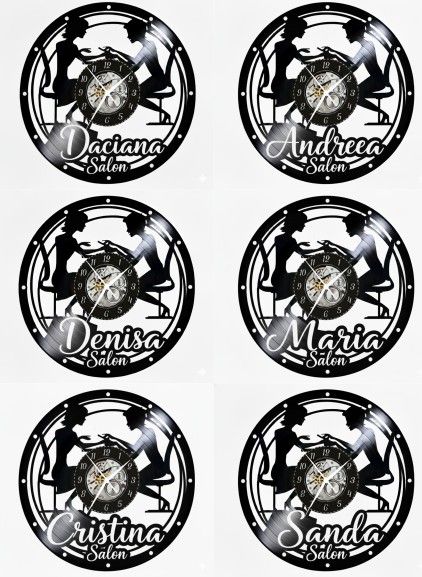SALON MANICHIURA-ceas de perete(personalizabil)
