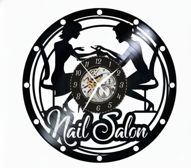 SALON MANICHIURA-ceas de perete(personalizabil)