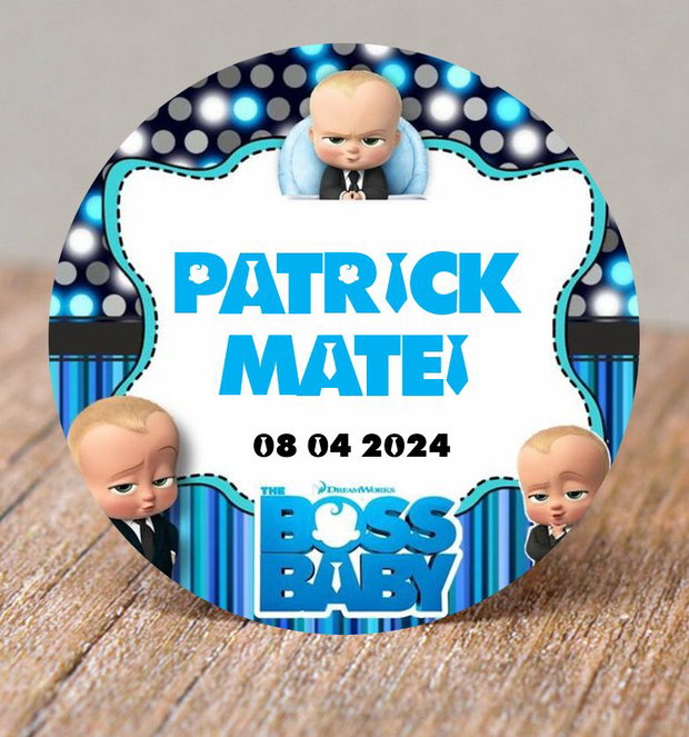 Etichete mărturii botez sau aniversări băieței Baby boss