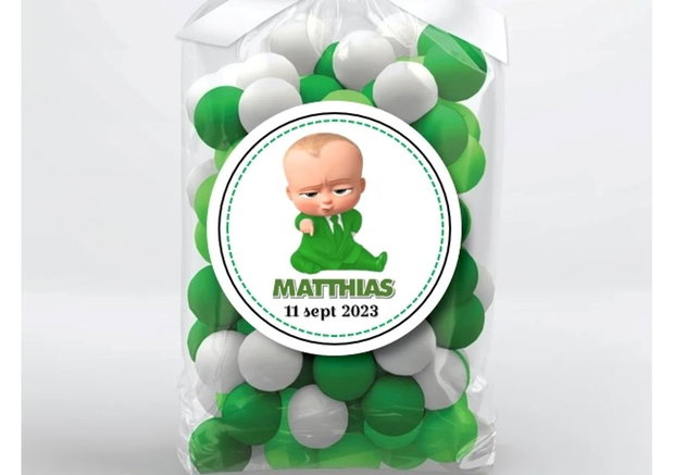 Etichete mărturii botez sau aniversări băieței Baby boss