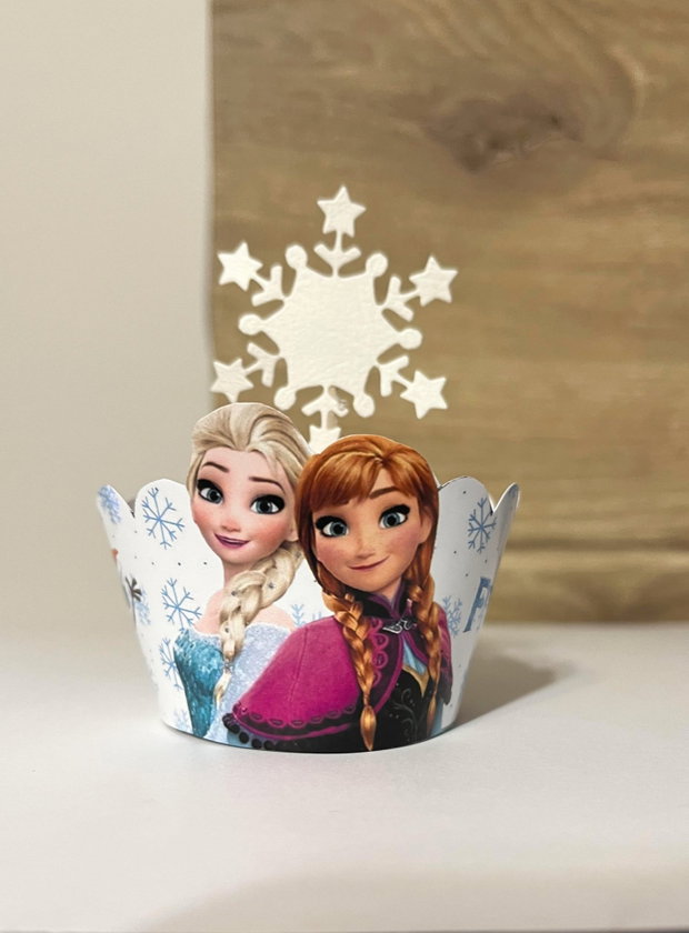 Toppere fulgi de zăpadă decor brioșe tematică Frozen sau iarnă