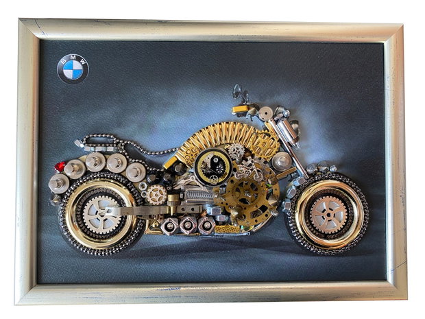 Motocicleta BMW Cod M 618・Cadouri pentru birou・Artă în ramă