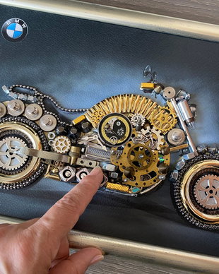 Motocicleta BMW Cod M 618・Cadouri pentru birou・Artă în ramă