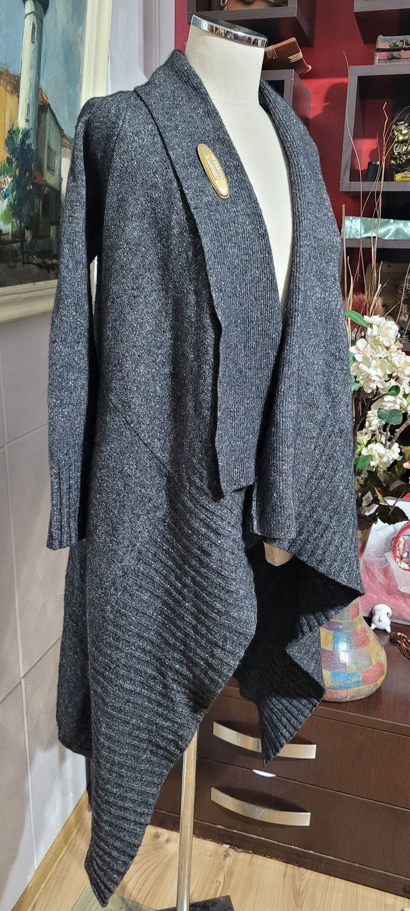 Cardigan asimetric marime unica