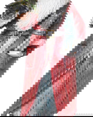 Figurina Mos Craciun cu calut