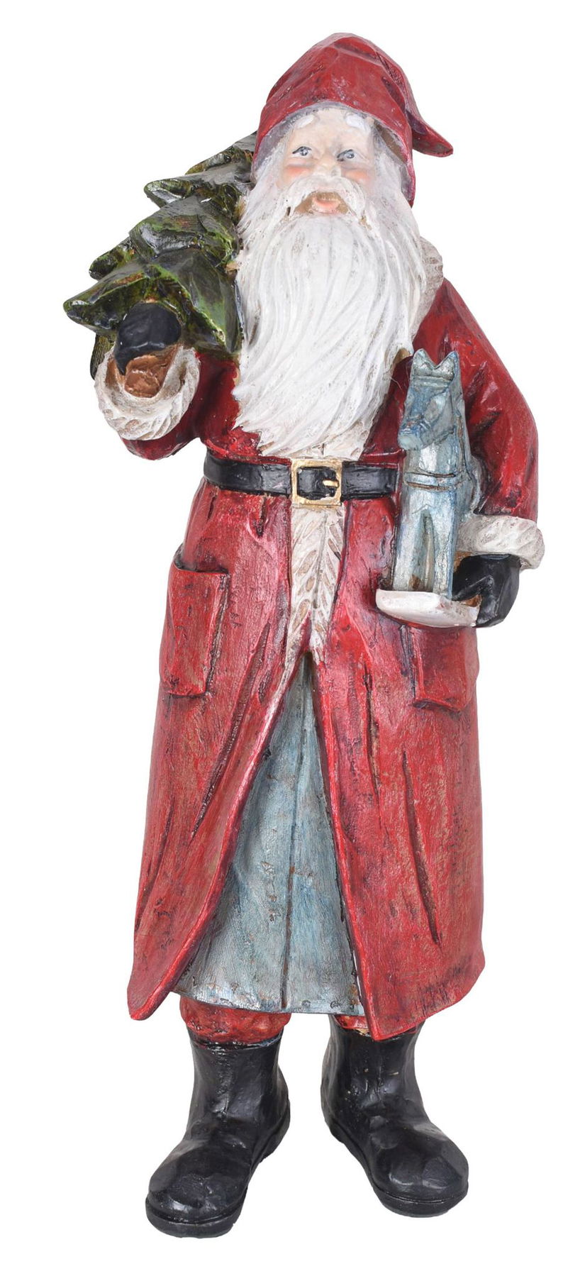 Figurina Mos Craciun cu calut