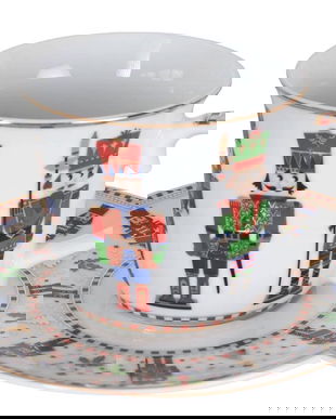 Set cadou Spargatorul de Nuci-ceasca Craciun si farfurioara