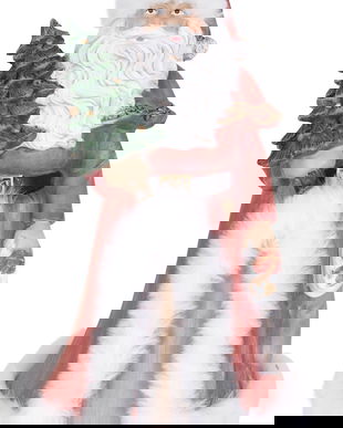 Figurina Mos Craciun cu bradut