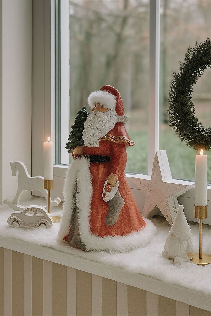 Figurina Mos Craciun cu bradut