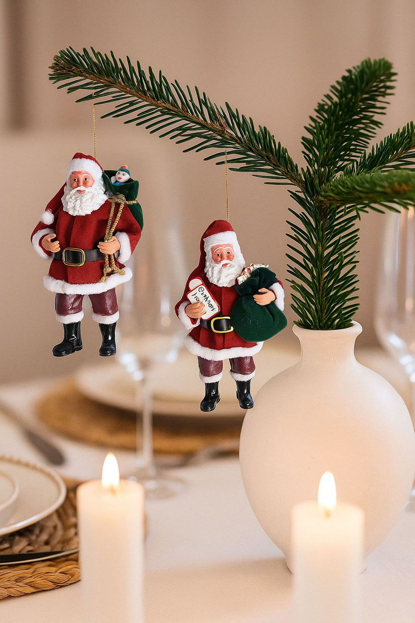 Set ornamente brad Mos Craciun