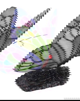 Lampa de masa fluture Tiffany