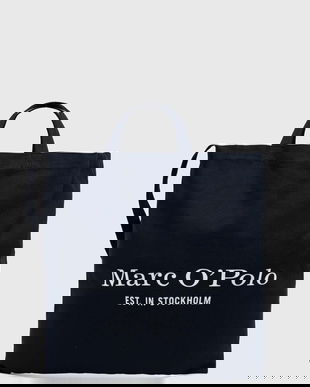 Marc O'Polo geantă de bumbac culoarea bleumarin, B0118680301800