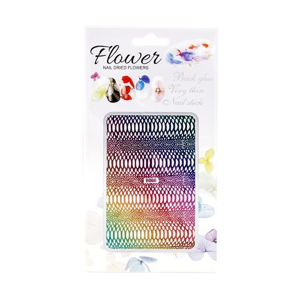 Sticker pentru unghii, Global Fashion, Flower B06, Holografic