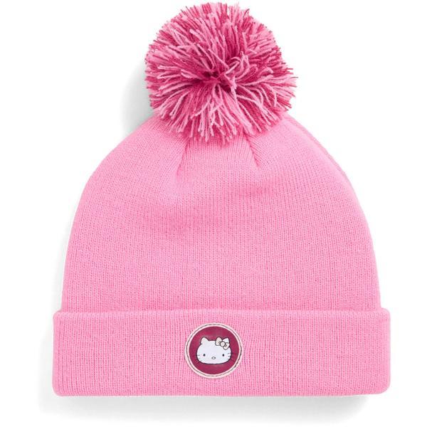 Caciula copii Puma X Hkfr Mid Crown Pom Beanie Jr Pos 02656201, Marime universala, Roz