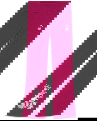 Pantaloni copii Puma X Hello Kitty Friends Flared Legg 63238889, 122, Roz