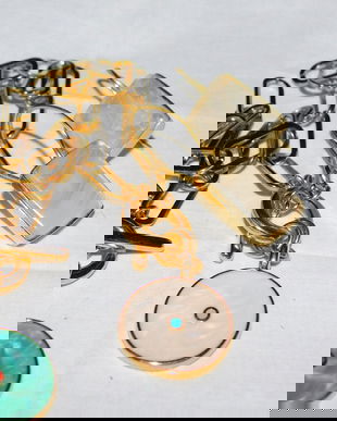 2  bratari  complementare ,  placate cu aur , email,  cercei  asortati cadou