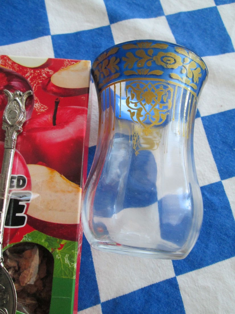 set Turcia:pahare,ceai,lingurite