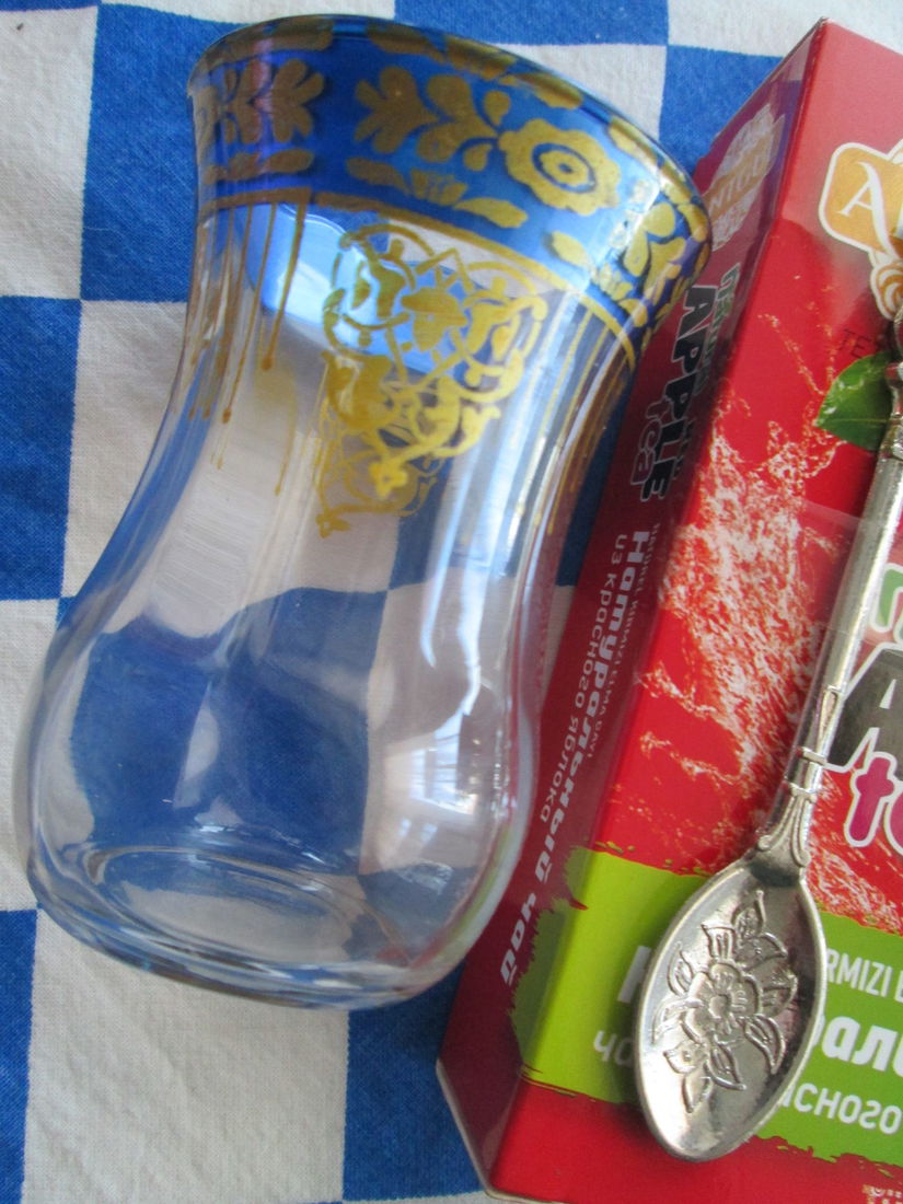 set Turcia:pahare,ceai,lingurite