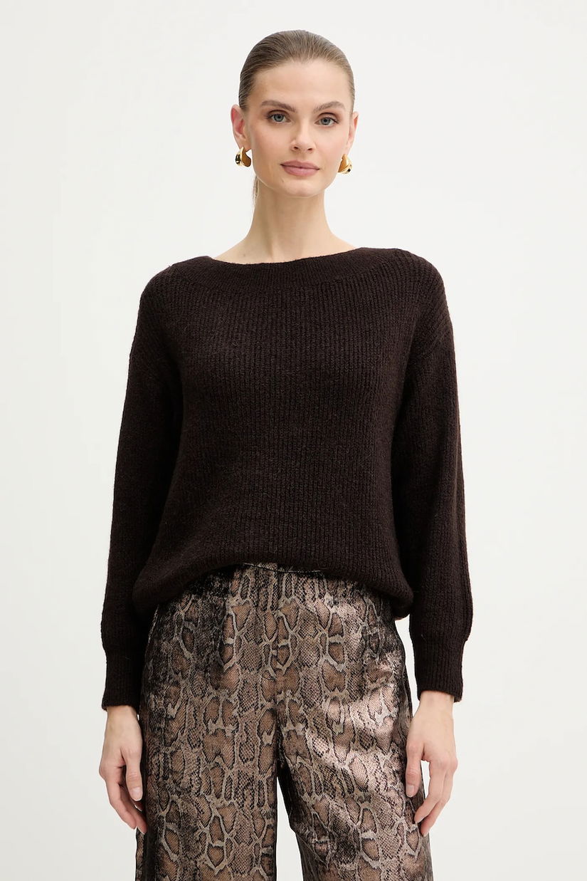 Morgan pulover din amestec de lână MREINE culoarea rosu, MREINE