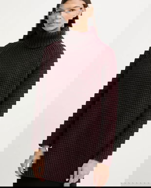 Marc O'Polo pulover culoarea bordo, călduros, cu guler, 5000007659