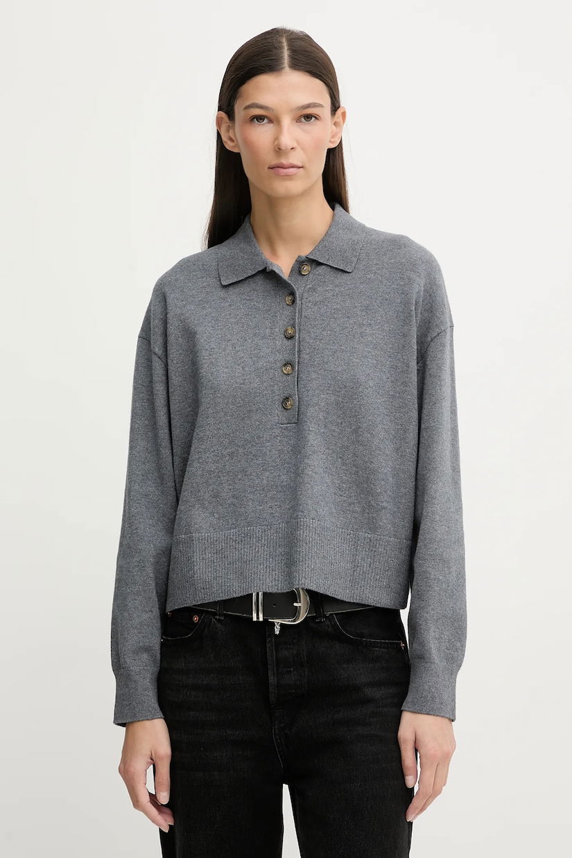 Marc O'Polo pulover culoarea gri, light, 5000007502