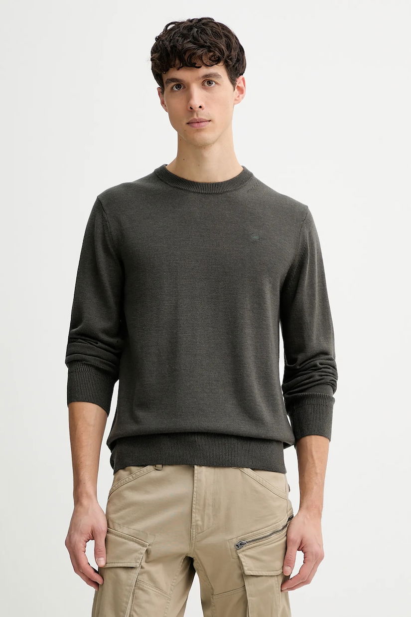 G-Star pulover de lână culoarea verde, light, D27686.B692