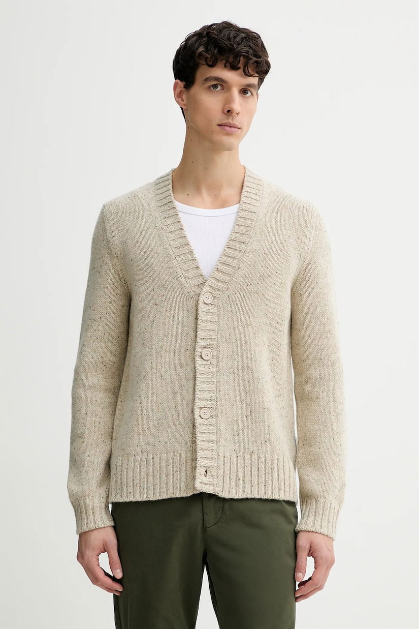 Marc O'Polo cardigan din amestec de lână culoarea bej, 5000007627