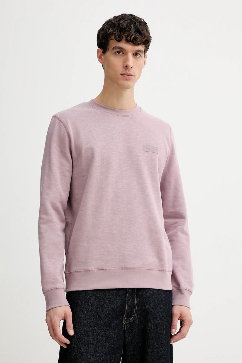 Marc O'Polo hanorac de bumbac culoarea roz, uni, 620401554008